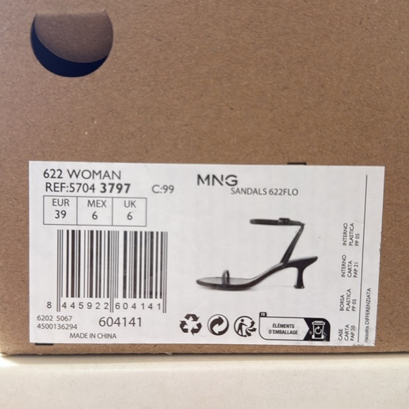 NWT MANGO ankle cuff healed sandal - Picture 6 of 6